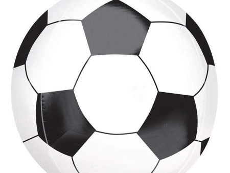 Soccer Ball Orbz Foil Balloon 38x40cm For Cheap