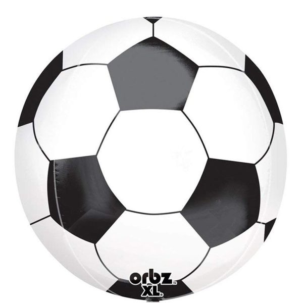 Soccer Ball Orbz Foil Balloon 38x40cm For Cheap