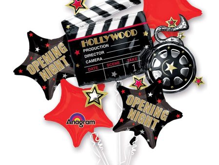 Hollywood Stars Balloon Bouquet 5pcs For Sale