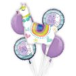 Llama Fun Balloon Bouquet 5pcs For Cheap