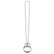 Giant Diamond Ring Necklace 30in Cheap