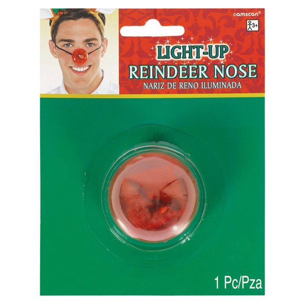 Reindeer Light Up Nose Discount