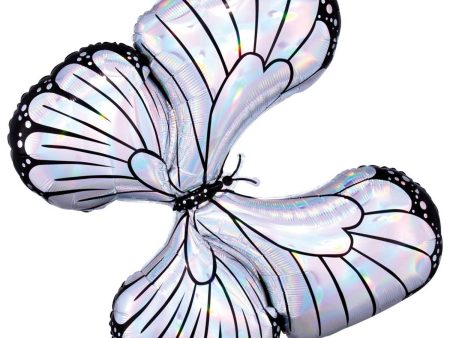 Butterfly Iridescent SuperShape Balloon 76x66cm Fashion