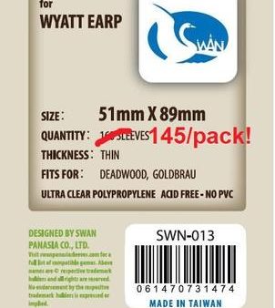 SWAN Sleeves - Card Sleeves (51 x 89 mm) - 145 Pack, Thin Sleeves For Discount