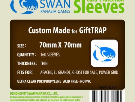 SWAN Sleeves - Card Sleeves (70 x 70 mm) - 160 Pack, Thin Sleeves Supply