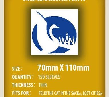 SWAN Sleeves - Card Sleeves (70 x 110 mm) - 150 Pack, Thin Sleeves Fashion