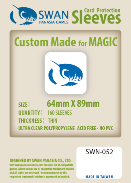 SWAN Sleeves - Card Sleeves (64 x 89mm) - 160 Pack, Thin Sleeves Online Sale